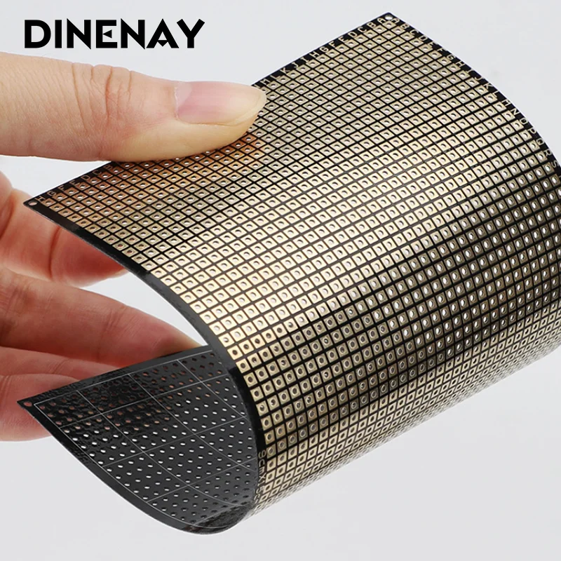 Flexible Double Side PCB FR4 6x8cm 0.4mm Universal Board With Holes Board 2.54 Pitch PrototypesMatrixs Print Paper Board
Flexible Double Side PCB FR4 6x8cm 0.4mm Universal Board With Holes Board 2.54 Pitch PrototypesMatrixs Print Paper Board