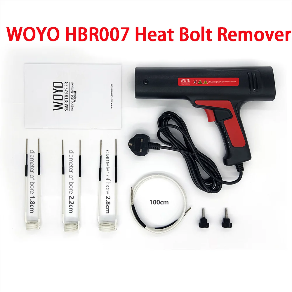 WOYO HBR007 Bolt Heater Coil Kit Flameless Induction 110V/220V Heat Bolt Remover Rusted Nut Car Workshop Home Handeld Tools
WOYO HBR007 Bolt Heater Coil Kit Flameless Induction 110V/220V Heat Bolt Remover Rusted Nut Car Workshop Home Handeld Tools