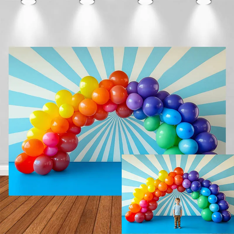 LS Photography Background Arch Rainbow Balloons Blue White Wall Decor Birthday Cake Smash Kids Portrait Photo Backdrop Studio
LS Photography Background Arch Rainbow Balloons Blue White Wall Decor Birthday Cake Smash Kids Portrait Photo Backdrop Studio