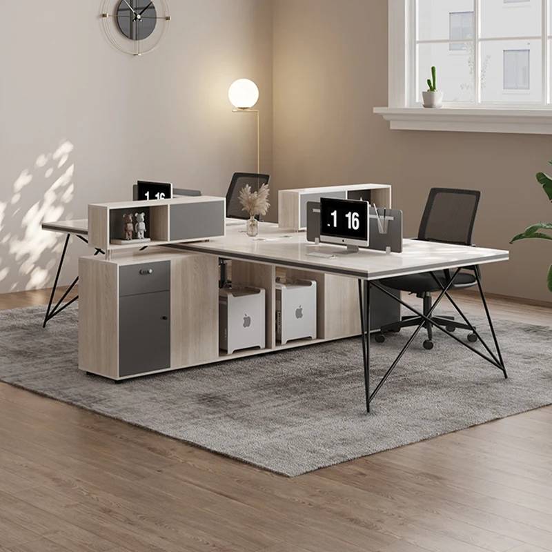 Simple Modern Staff Office Desk and Chair Combination Double Quad Office Furniture Staff Station Table
Simple Modern Staff Office Desk and Chair Combination Double Quad Office Furniture Staff Station Table