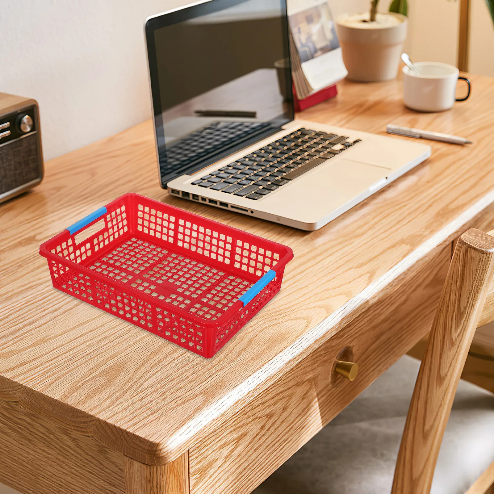 5Pcs Plastic Storage Basket Red Stackable Desktop Organizer A4 File Holder Fruit Snack Storage Office Classroom
5Pcs Plastic Storage Basket Red Stackable Desktop Organizer A4 File Holder Fruit Snack Storage Office Classroom