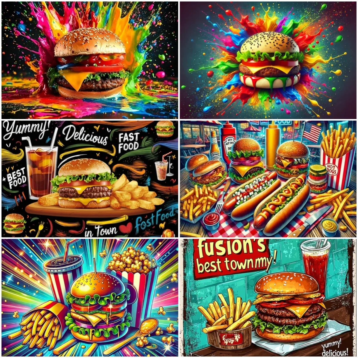 Cartoon Hamburger And Fries Backdrop Quick Food Kid Birthday Party Decoration Background Cola Pizza Photography Supplies Gifts
Cartoon Hamburger And Fries Backdrop Quick Food Kid Birthday Party Decoration Background Cola Pizza Photography Supplies Gifts