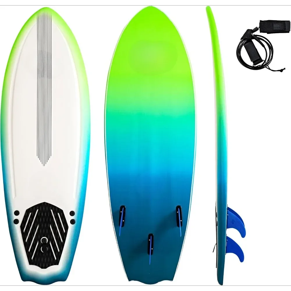 Surfboard Sturdy Tri-Finned Surfboard Ideal for All-Level Riders Original New Modern Swallow Tail Surfboard,5 X 8-Inch Surfboard
Surfboard Sturdy Tri-Finned Surfboard Ideal for All-Level Riders Original New Modern Swallow Tail Surfboard,5 X 8-Inch Surfboard