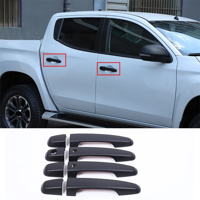 Matte Black Door Handle Covers Inserts stickers For Mitsubishi L200 Triton MR 2015-2022 Protector Covers Car Exterior Accessorie
Matte Black Door Handle Covers Inserts stickers For Mitsubishi L200 Triton MR 2015-2022 Protector Covers Car Exterior Accessorie