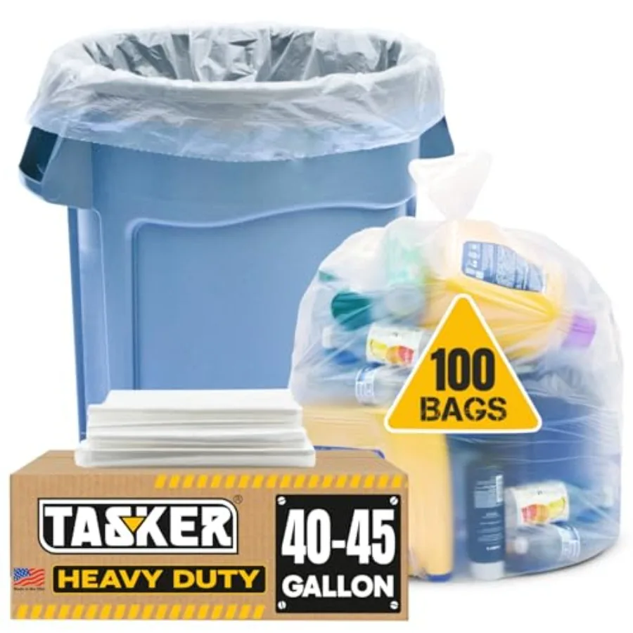 45 Gallon Trash Bags Heavy Duty Huge 100 Bags w/Ties Clear Recycling Extra Large Trash Bag Liners. 40 Gallon 42 Gallon 44 Gallo
45 Gallon Trash Bags Heavy Duty Huge 100 Bags w/Ties Clear Recycling Extra Large Trash Bag Liners. 40 Gallon 42 Gallon 44 Gallo