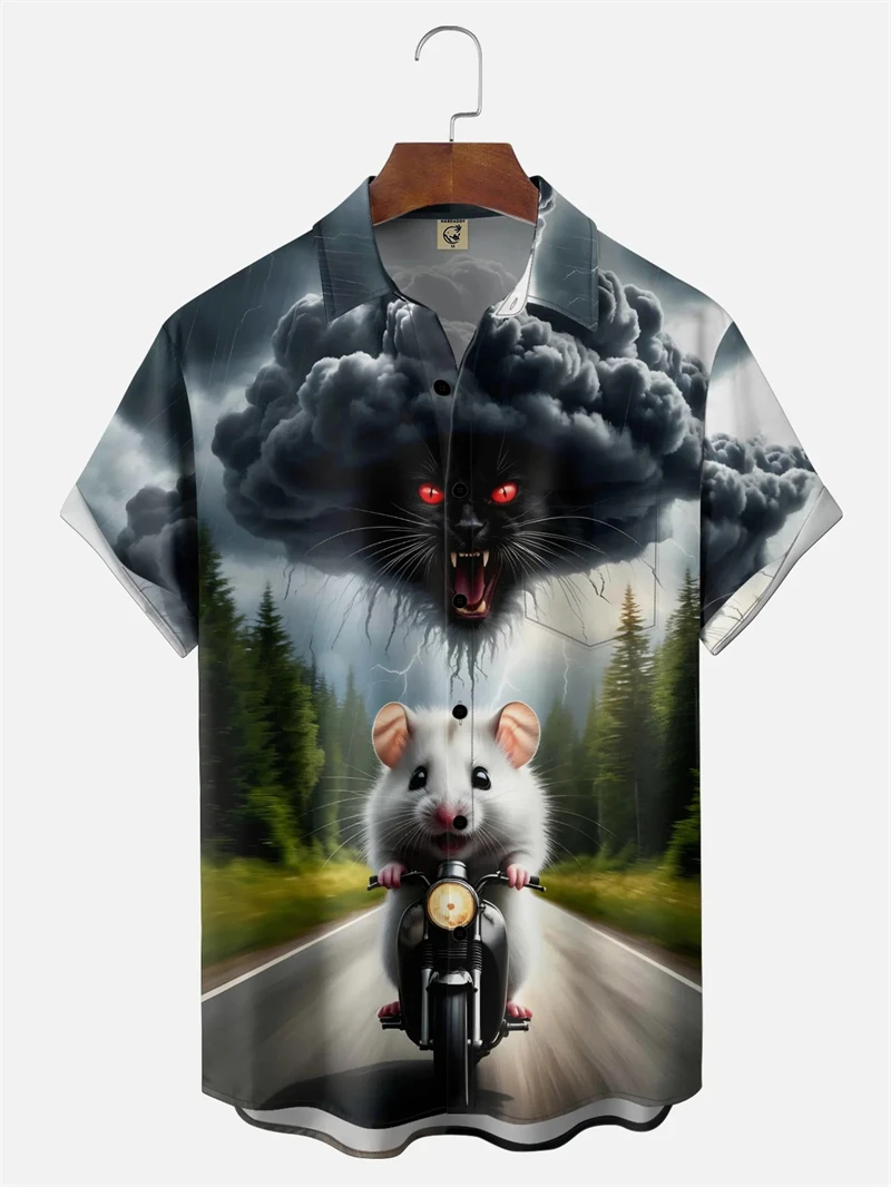 Men's Funny Cat Hawaiian Shirt Hilarious Cartooncat Print Casual Short Sleeve Button Down Summer Shirt Beachwear And Vacation
Men's Funny Cat Hawaiian Shirt Hilarious Cartooncat Print Casual Short Sleeve Button Down Summer Shirt Beachwear And Vacation