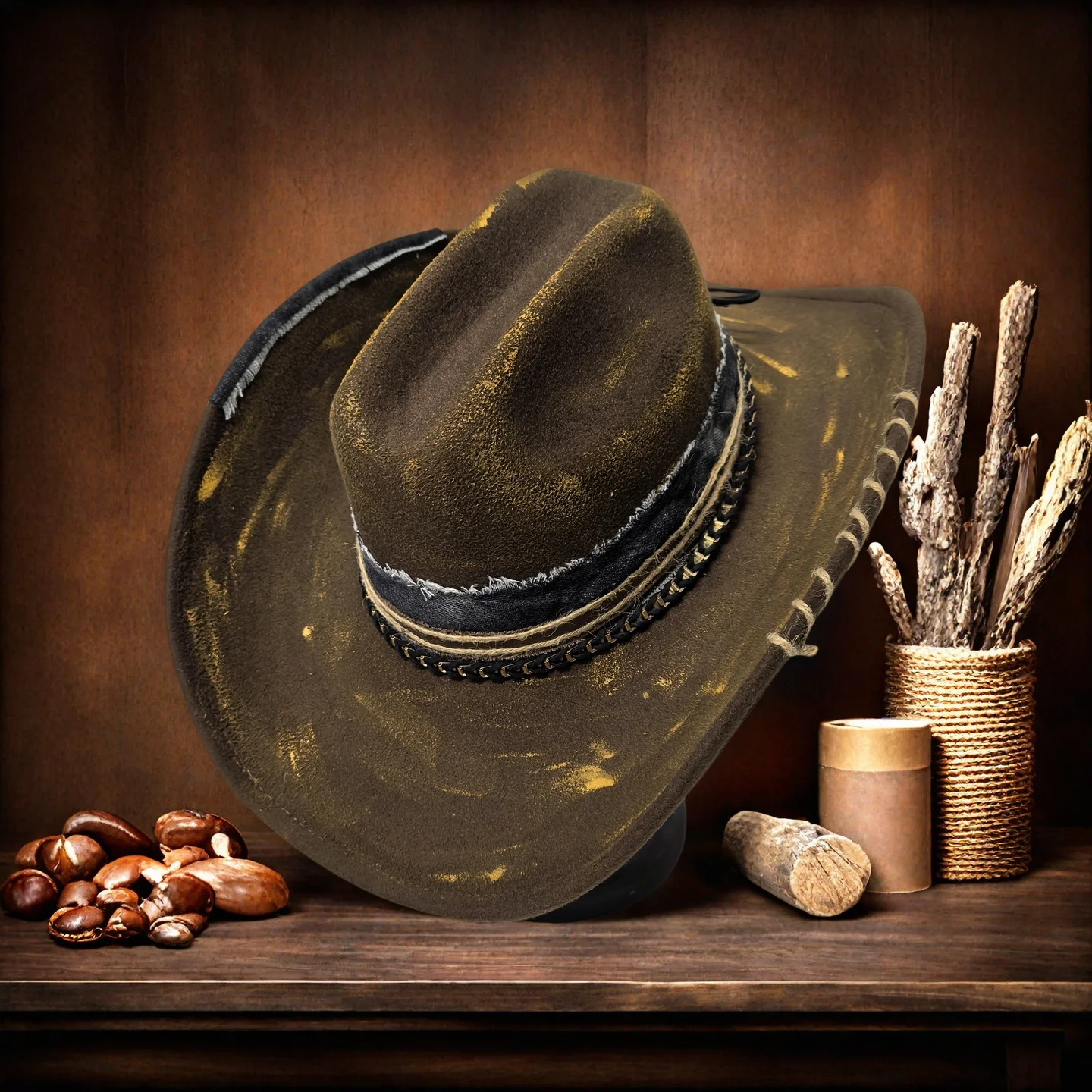 Women Men Handmade Wide Brim Jazz Trilby Fedora Hat Lady Blue Hand Drawn Pop Cowboy Hat Adjustable Size
Women Men Handmade Wide Brim Jazz Trilby Fedora Hat Lady Blue Hand Drawn Pop Cowboy Hat Adjustable Size