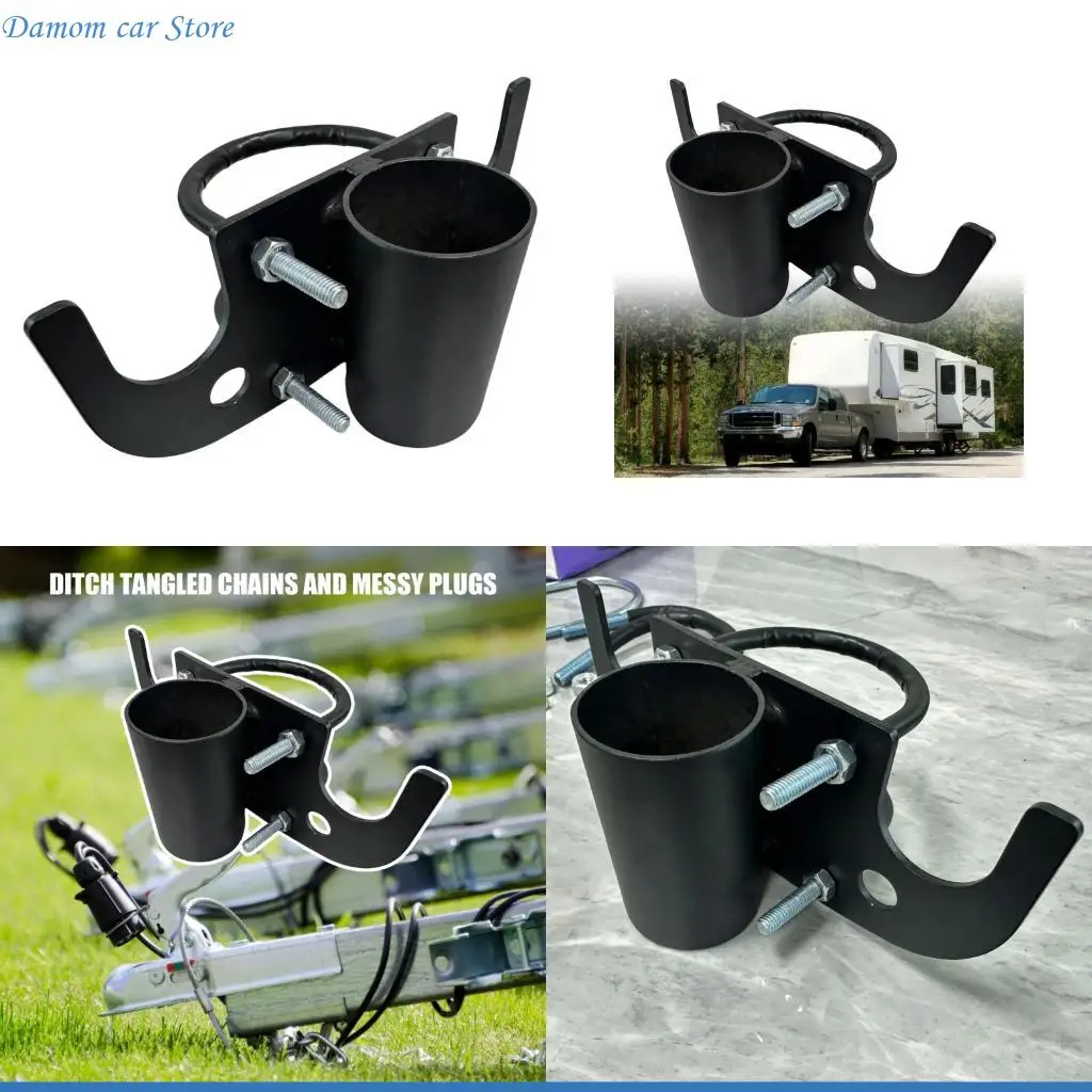 A2UC Sturdy Aluminum Trailer Chain System For 2 Inch And 2.25 Inch Coupler Featuring 7 Pin Socket Storage
A2UC Sturdy Aluminum Trailer Chain System For 2 Inch And 2.25 Inch Coupler Featuring 7 Pin Socket Storage