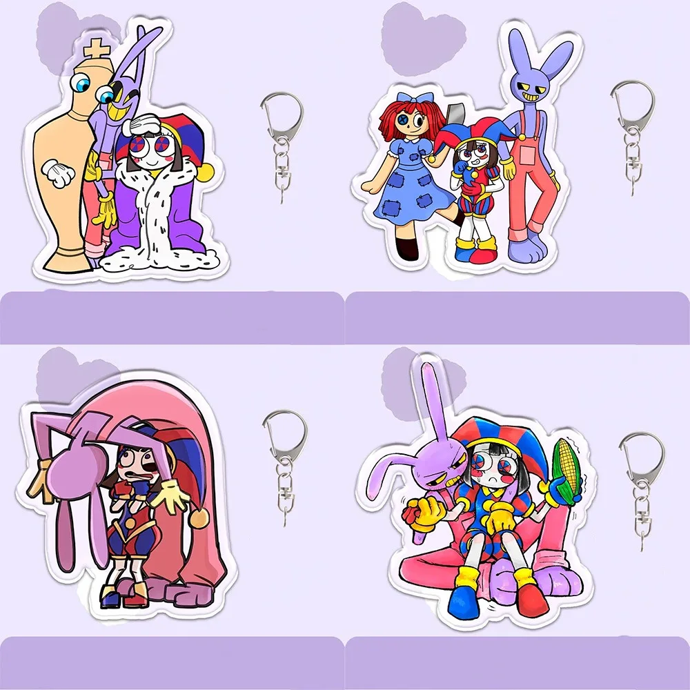Anime Peripheral 5CM Acrylic KeyChain TADC Pomni Jax Ragatha Kinger Caine Gangle Backpack Accessories Creativity Festival Gift
Anime Peripheral 5CM Acrylic KeyChain TADC Pomni Jax Ragatha Kinger Caine Gangle Backpack Accessories Creativity Festival Gift