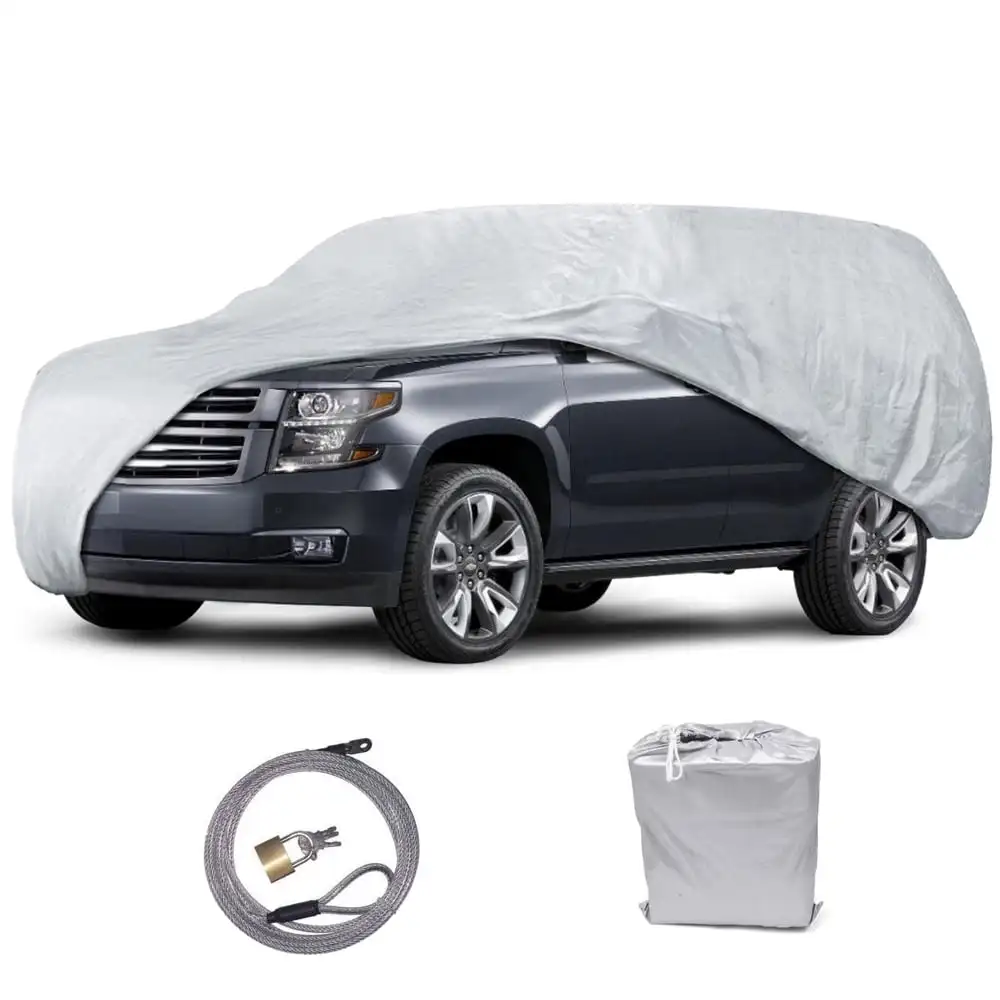 Motor Trend SUV and Van Cover, 1 Poly Payer, Water Resistant, UV Proof In and Outdoor Protection
Motor Trend SUV and Van Cover, 1 Poly Payer, Water Resistant, UV Proof In and Outdoor Protection