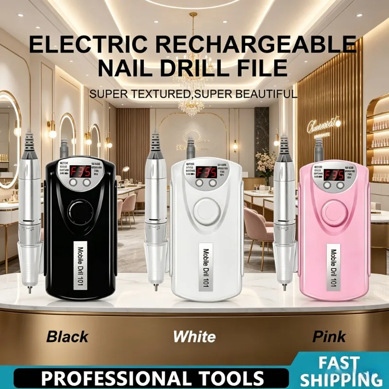 Rechargeable 35000RPM Electric Nail Drill Low Noise Professional Manicure Pedicure Sander Machine for Salon & Home Use
Rechargeable 35000RPM Electric Nail Drill Low Noise Professional Manicure Pedicure Sander Machine for Salon & Home Use