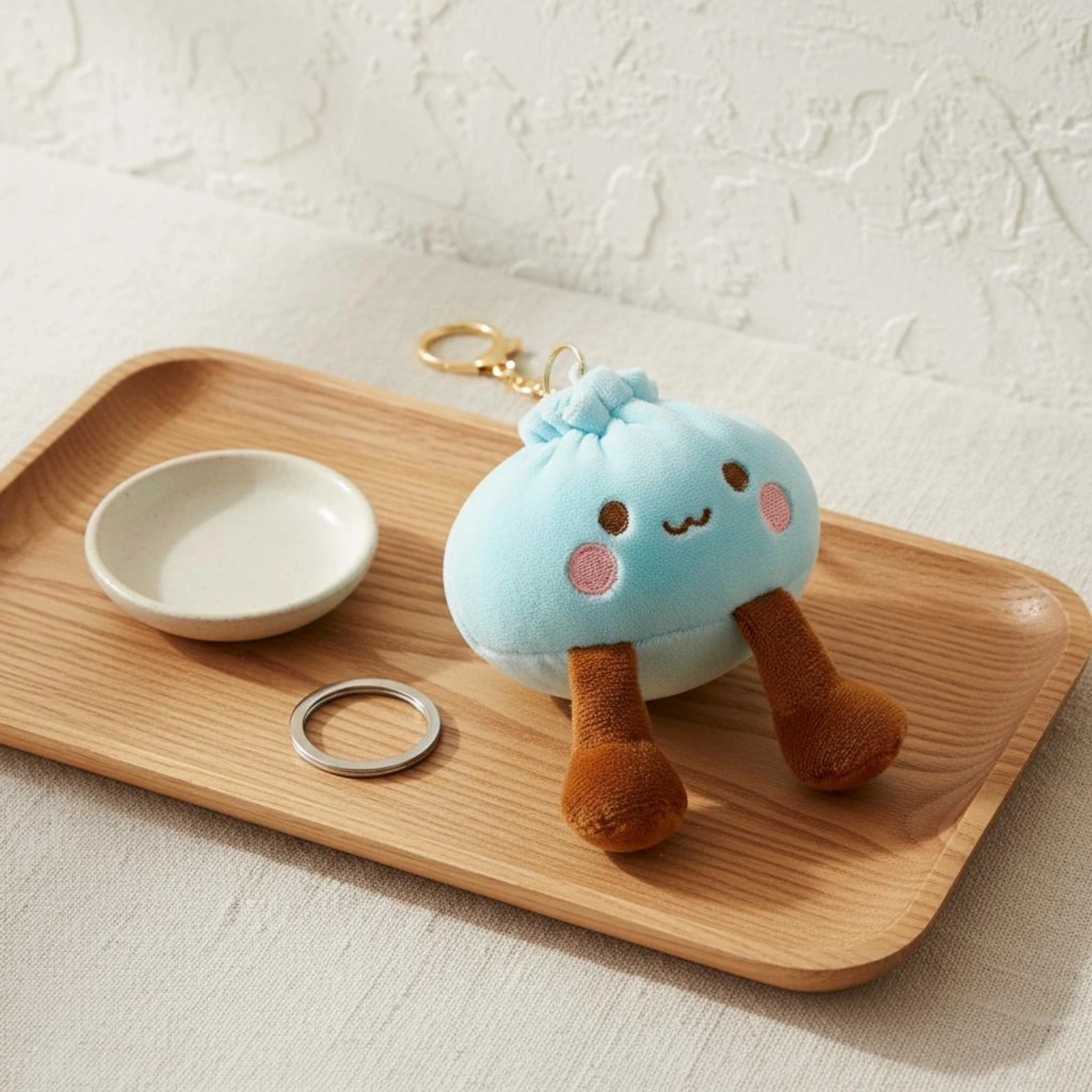 Dumpling Soft Keychain Kawaii Design Soft Bun Charm Steamed Bun Key Loop Gift Idea Fashion Accessory Portable for Keys
Dumpling Soft Keychain Kawaii Design Soft Bun Charm Steamed Bun Key Loop Gift Idea Fashion Accessory Portable for Keys