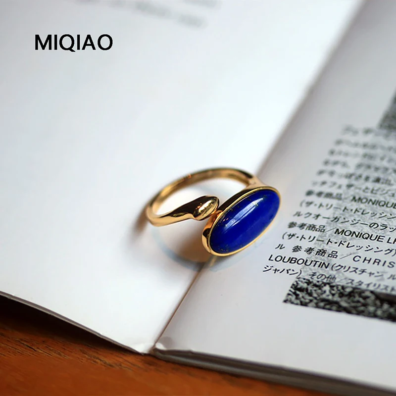 MIQIAO Lapis Lazuli Ring Silver 925 Women Real Sterling Silver Lapis Lazuli Initial Ring Adjustable Gold Plated Fine Jewelry
MIQIAO Lapis Lazuli Ring Silver 925 Women Real Sterling Silver Lapis Lazuli Initial Ring Adjustable Gold Plated Fine Jewelry