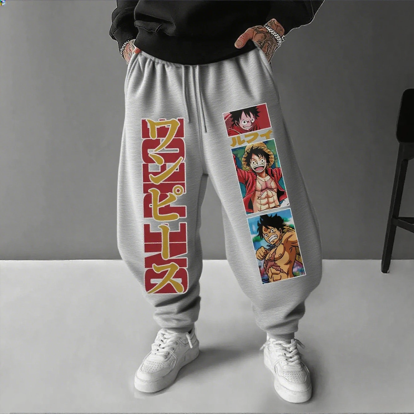 One Piece Anime Luffy Jogger Pants Men Women Baggy Cargo Sweatpants Japanese Streetwear Casual Hip Hop Trousers Spring Autumn
One Piece Anime Luffy Jogger Pants Men Women Baggy Cargo Sweatpants Japanese Streetwear Casual Hip Hop Trousers Spring Autumn
