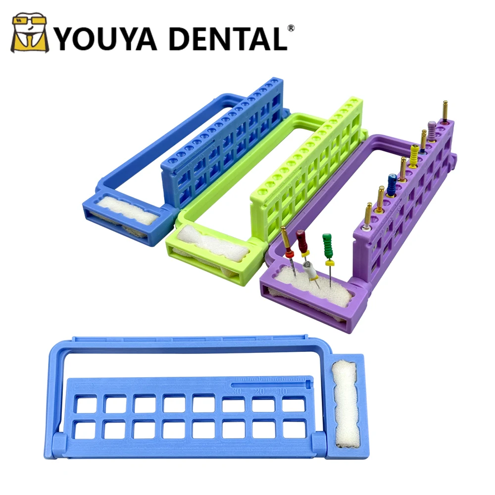16 Holes Dental with Record Endo Box Root Canal File Holder Endodontic Bur Drill Stand Sterilizer Case Dentistry Organizer
16 Holes Dental with Record Endo Box Root Canal File Holder Endodontic Bur Drill Stand Sterilizer Case Dentistry Organizer