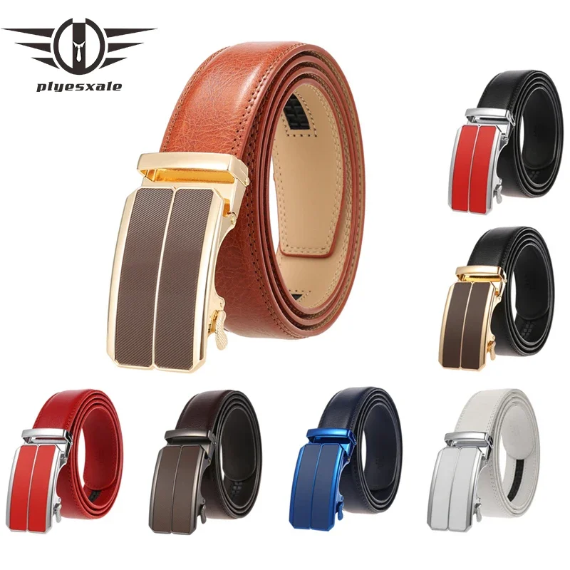 Plyesxale Red Brown Belts For Men Luxury Designer Brand High Quality Mens Leather Belts Casual Formal Automatic Buckle Belt B604
Plyesxale Red Brown Belts For Men Luxury Designer Brand High Quality Mens Leather Belts Casual Formal Automatic Buckle Belt B604