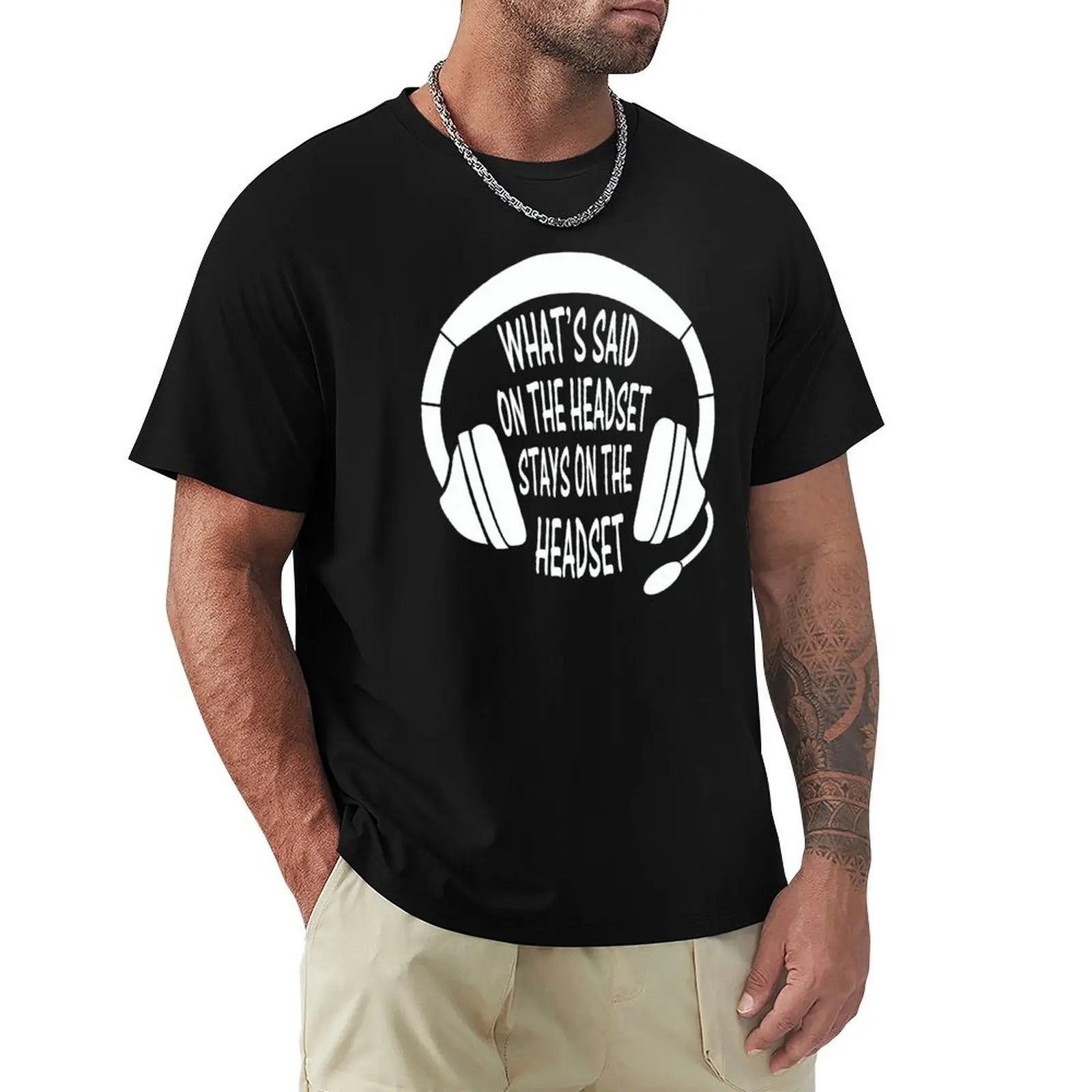 What's Said on The Headset Stays on The Headset T-Shirt funny meme t-shirts designer shirts mens vintage t shirts
What's Said on The Headset Stays on The Headset T-Shirt funny meme t-shirts designer shirts mens vintage t shirts