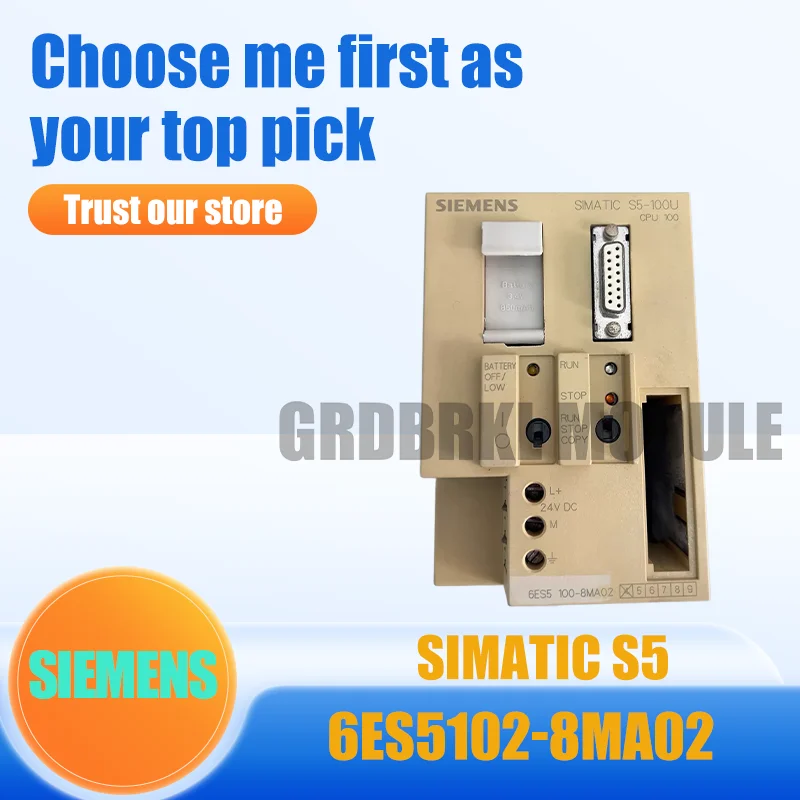 Новый оригинальный модуль контроллера ПЛК SIEMENS 6ES5102-8MA02 SIMATIC S5-100U CPU 102
Новый оригинальный модуль контроллера ПЛК SIEMENS 6ES5102-8MA02 SIMATIC S5-100U CPU 102
