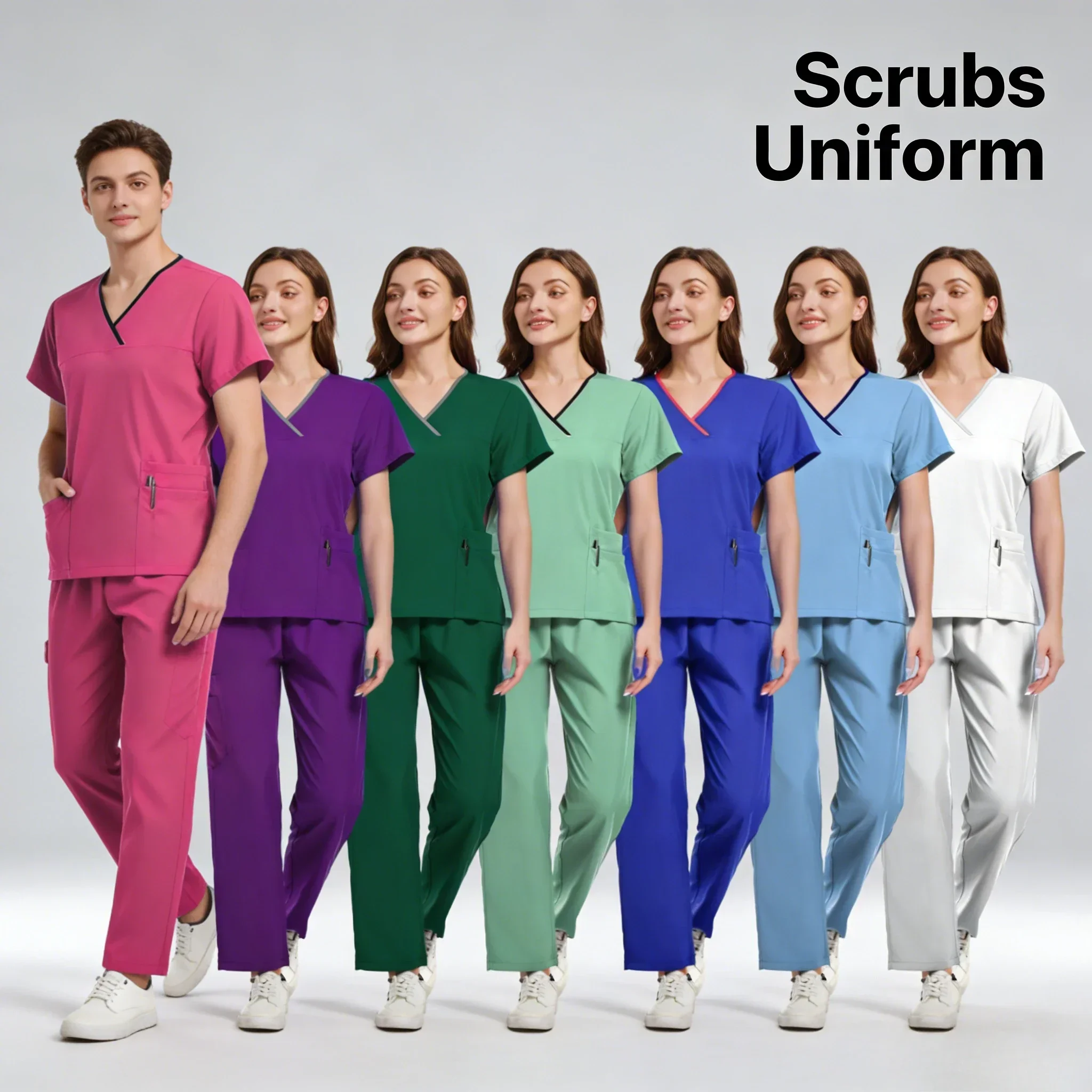 2026 Women Short Sleeve Comfort Work Set Soft Breathable Uniform For Salon Spa Pet Grooming And Daily Work Wear
2026 Women Short Sleeve Comfort Work Set Soft Breathable Uniform For Salon Spa Pet Grooming And Daily Work Wear