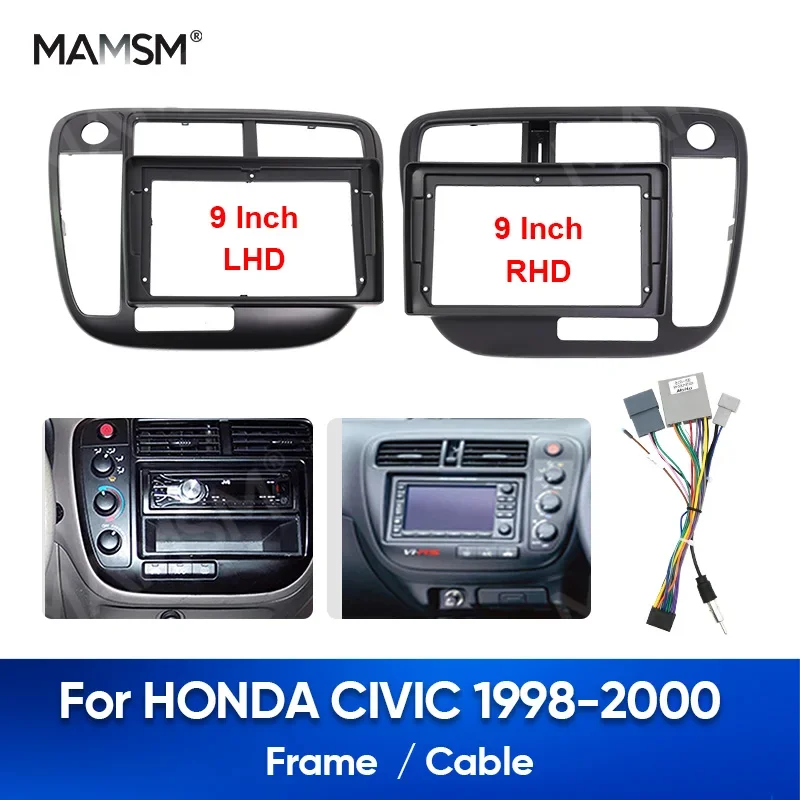 MAMSM 9-дюймовый для 1998-2000 HONDA CIVIC Автомобильный радиоприемник Audio Fascia Auto Stereo Dash Panel LHD RHD Frame Cable Kit 2 Din MP5 DVD Trim
MAMSM 9-дюймовый для 1998-2000 HONDA CIVIC Автомобильный радиоприемник Audio Fascia Auto Stereo Dash Panel LHD RHD Frame Cable Kit 2 Din MP5 DVD Trim
