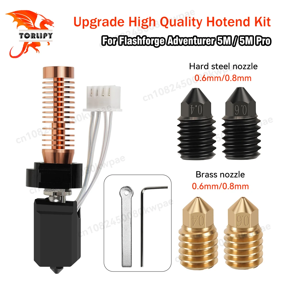 Обновление для Flashforge Adventurer 5M/5M Pro Hotend AD5M сопло сменное Caremic Hotend Faster Heating AD5M Pro сопло 280 ℃ 
Обновление для Flashforge Adventurer 5M/5M Pro Hotend AD5M сопло сменное Caremic Hotend Faster Heating AD5M Pro сопло 280 ℃