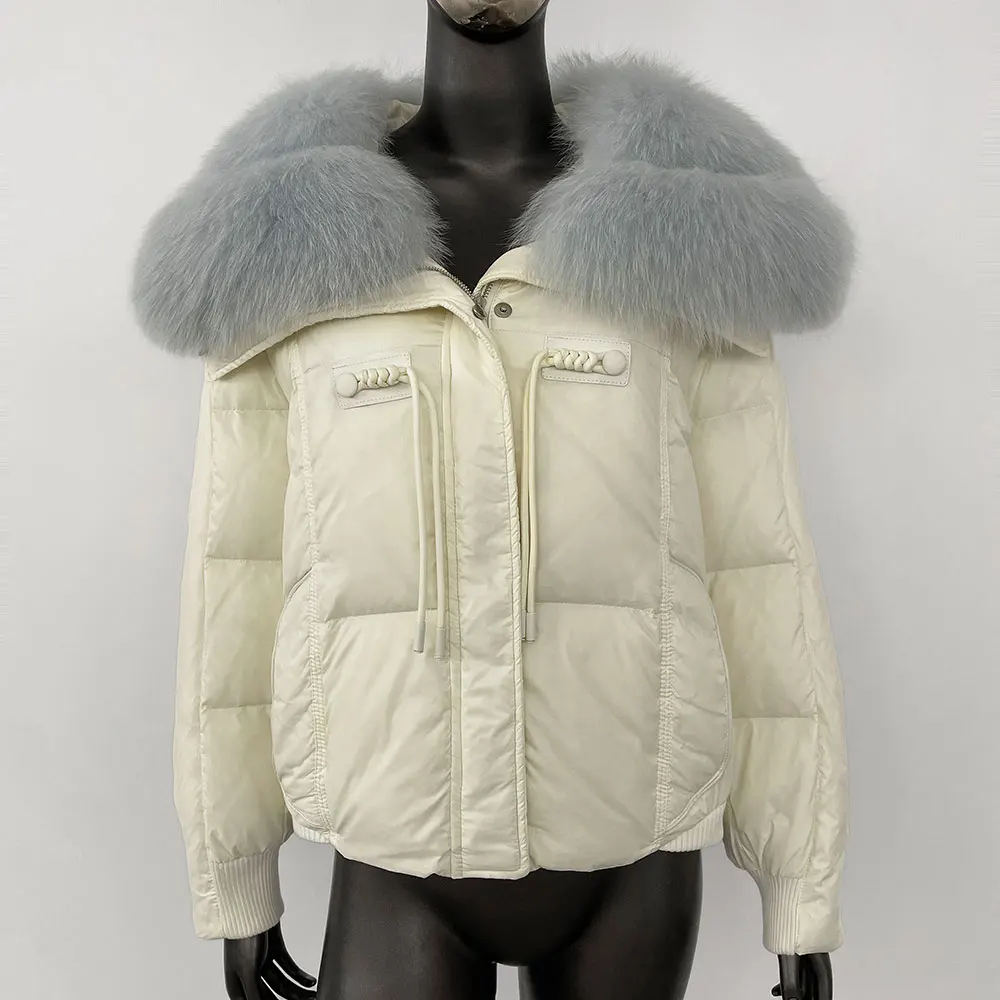OFTBUY Big Real Fox Fur Collar Fashion WinterJacket Warm Duck Down Coat Short Streetwear Outerwear Women Natural Thick Loose Fur
OFTBUY Big Real Fox Fur Collar Fashion WinterJacket Warm Duck Down Coat Short Streetwear Outerwear Women Natural Thick Loose Fur