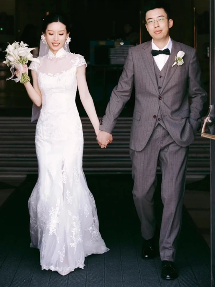 Ele Simple Fi Tail Qipao Wedding Dr 2024 New Sle Outdoor Lawn Par Fem Guest Gown Super Fairy T Bridal Gown
Ele Simple Fi Tail Qipao Wedding Dr 2024 New Sle Outdoor Lawn Par Fem Guest Gown Super Fairy T Bridal Gown