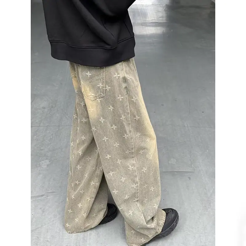 Y2K широкие джинсы с высокой талией, винтажные потертые свободные брюки для похудения, прямые брюки, женские весенне-осенние
Y2K широкие джинсы с высокой талией, винтажные потертые свободные брюки для похудения, прямые брюки, женские весенне-осенние