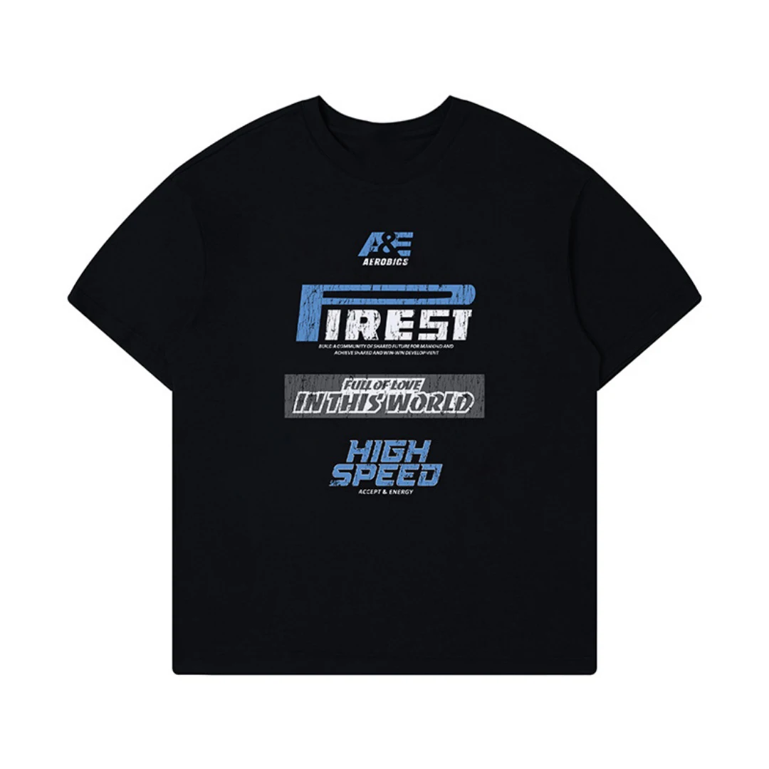 Men's retro printed T-shirts for summer 2025, a trendy brand, loose, street short-sleeved for both men and women
Men's retro printed T-shirts for summer 2025, a trendy brand, loose, street short-sleeved for both men and women
