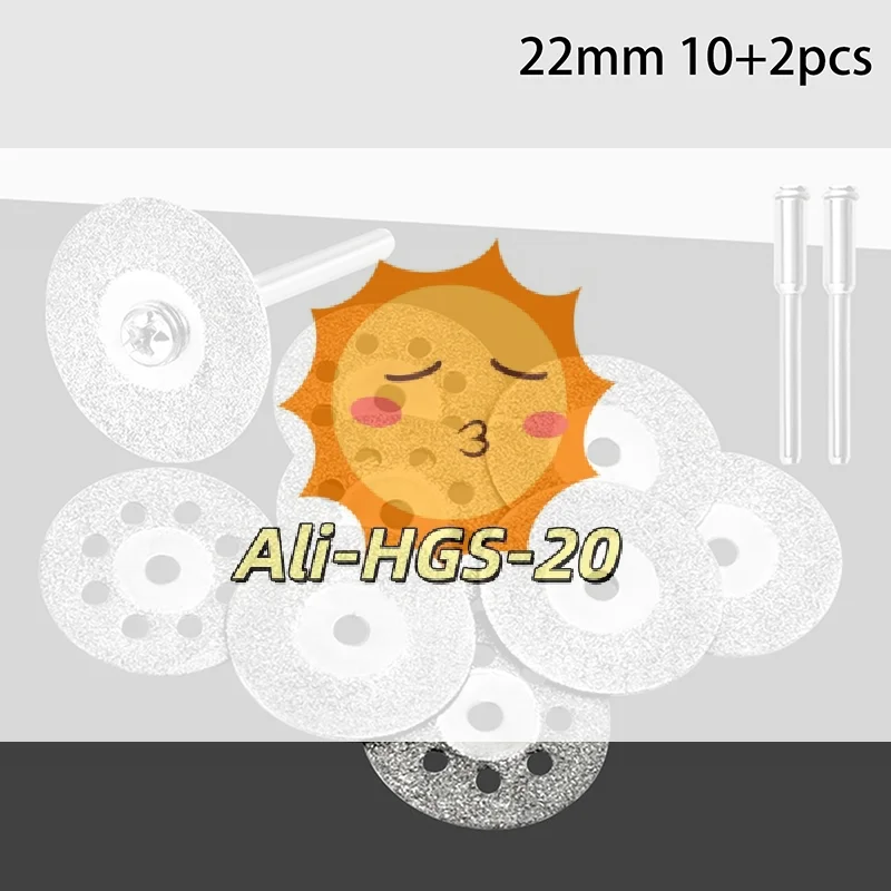 Комплект алмазных отрезных кругов, 12 шт. — диски 22 мм с хвостовиком 3 мм для угловых шлифовальных машин, режет металла, камня и керамики, прочные
Комплект алмазных отрезных кругов, 12 шт. — диски 22 мм с хвостовиком 3 мм для угловых шлифовальных машин, режет металла, камня и керамики, прочные