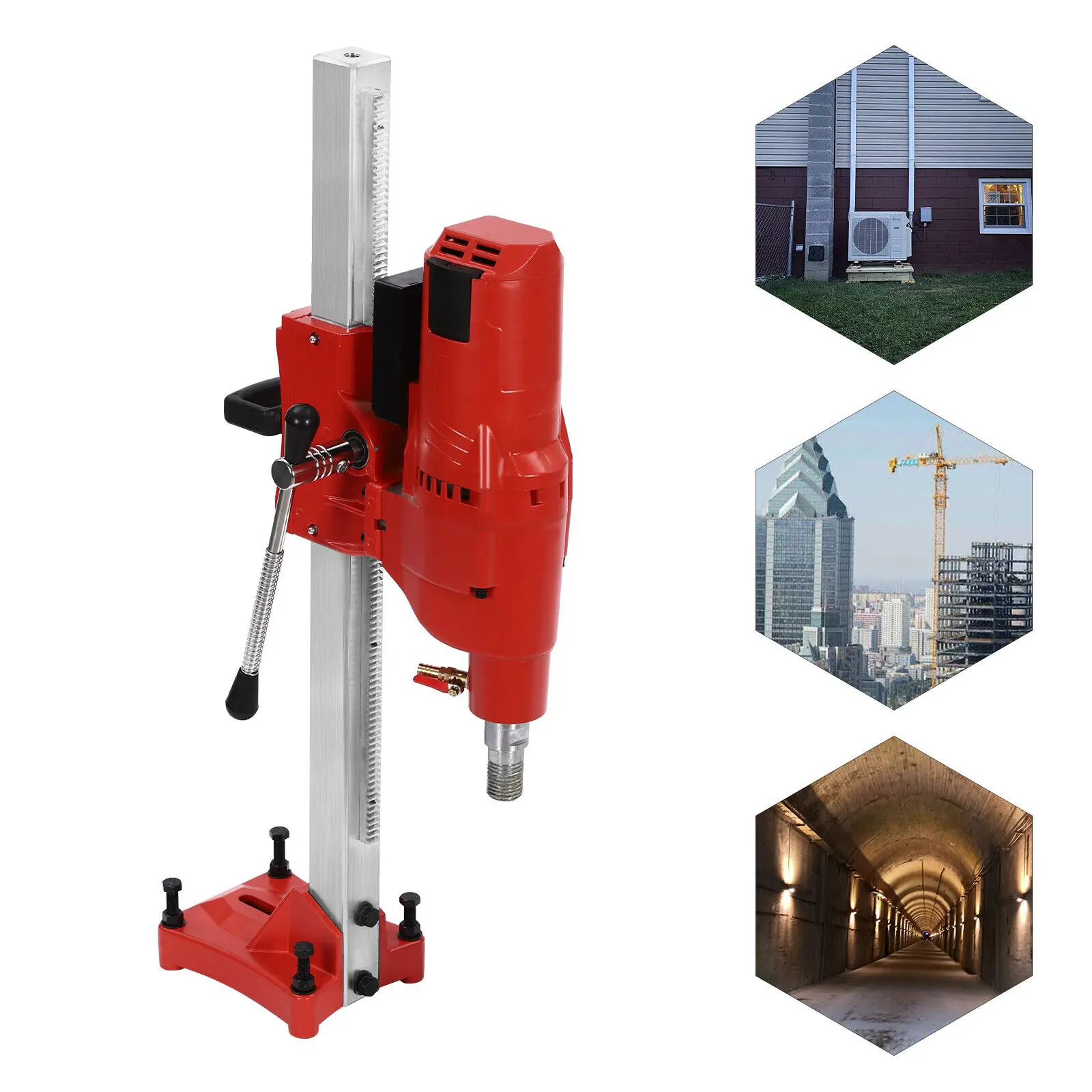 Diamond Core Drill Machine Concrete Core Drill Rig 4250W 500RPM Rust-proof Drill
Diamond Core Drill Machine Concrete Core Drill Rig 4250W 500RPM Rust-proof Drill