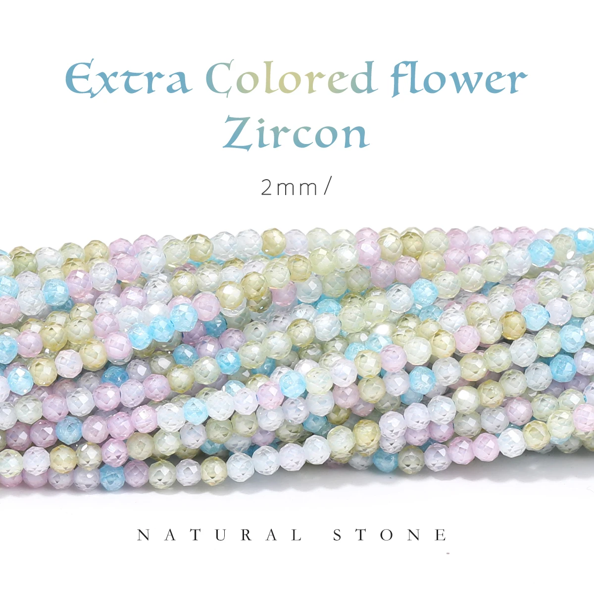 Special Colorful Flower 2mm Natural Zircon Stone Shining Gemstone Faceted Rondelle Zircon Beads for Diy Accessories 1 Strip
Special Colorful Flower 2mm Natural Zircon Stone Shining Gemstone Faceted Rondelle Zircon Beads for Diy Accessories 1 Strip