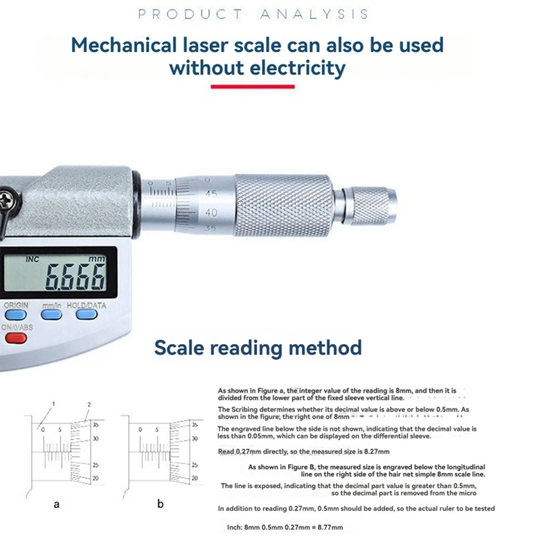 Digital Display 0.001Mm Micrometer IP65 Waterproof Electronic Digital Caliper Gauge
Digital Display 0.001Mm Micrometer IP65 Waterproof Electronic Digital Caliper Gauge
