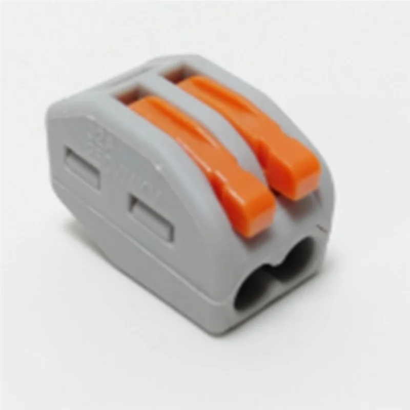 N04R 100PCS Lever Wire Quick Connector 2 Holes Universal Compact Terminal Block Splice Insulated Terminals For AWG28-12
N04R 100PCS Lever Wire Quick Connector 2 Holes Universal Compact Terminal Block Splice Insulated Terminals For AWG28-12