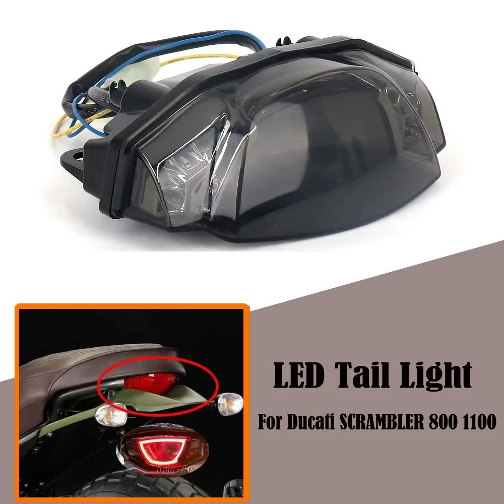New Motorcycle For Ducati SCRAMBLER 800 1100 Scrambler 400 Rear Tail Light Brake Turn Signal Integrated LED Taillight
New Motorcycle For Ducati SCRAMBLER 800 1100 Scrambler 400 Rear Tail Light Brake Turn Signal Integrated LED Taillight