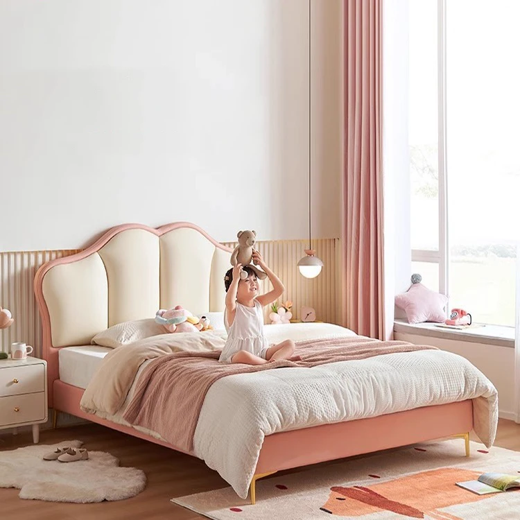 Luxury Modern Simple Pink Princess Bed Girls Bedroom Furniture Queen 1.2 Meter Leather Bed 1.5 Meter Bedroom Furniture
Luxury Modern Simple Pink Princess Bed Girls Bedroom Furniture Queen 1.2 Meter Leather Bed 1.5 Meter Bedroom Furniture