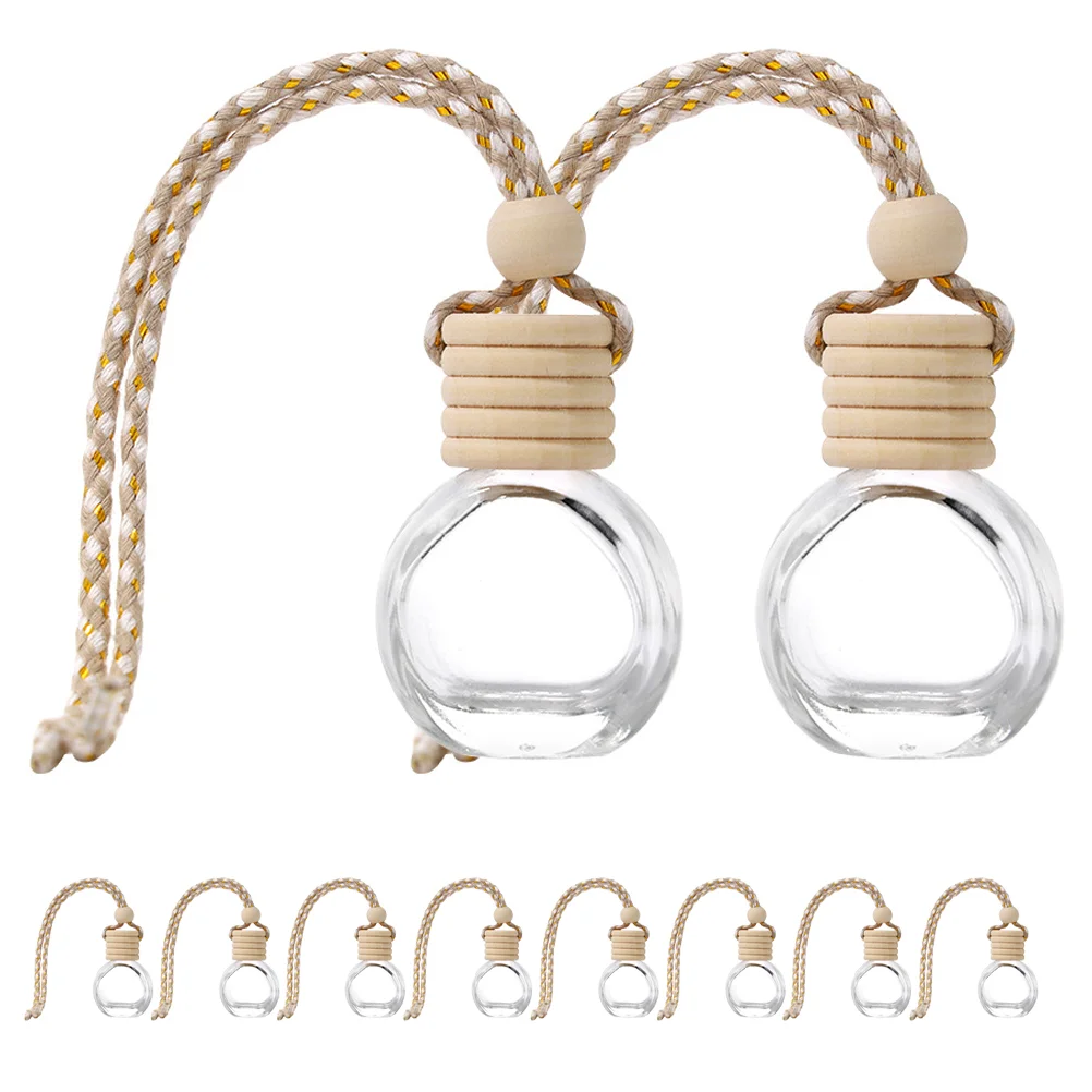 10 Pcs Car Perfume Bottle Diffuser Glass Hanging Mini Air Freshener Essential Oil Refillable Car Accessories Clear View Portable
10 Pcs Car Perfume Bottle Diffuser Glass Hanging Mini Air Freshener Essential Oil Refillable Car Accessories Clear View Portable