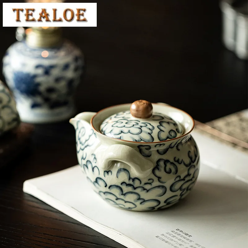 200ml Antique Ru Kiln Hand Grasping Teapot Retro Ru Kiln Porcelain Pot Tea Making Kettle White Tea Chinese Teaset Equipment Gift
200ml Antique Ru Kiln Hand Grasping Teapot Retro Ru Kiln Porcelain Pot Tea Making Kettle White Tea Chinese Teaset Equipment Gift