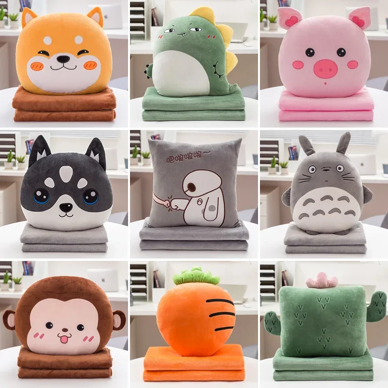 Cute Plush Pillow Quilt Hand Warmer Dual-Use Cushion Folding Blanket Car Office Sofa Cushion Quilt Couch Pillow Good Gift
Cute Plush Pillow Quilt Hand Warmer Dual-Use Cushion Folding Blanket Car Office Sofa Cushion Quilt Couch Pillow Good Gift
