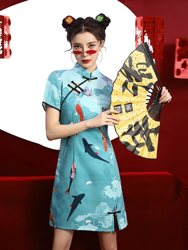 Artistic Low-Slit ort Qipao Dr with Print Sle And Carp Fi Design for Women Summer 2025 Faionable plus Size Skirt
Artistic Low-Slit ort Qipao Dr with Print Sle And Carp Fi Design for Women Summer 2025 Faionable plus Size Skirt