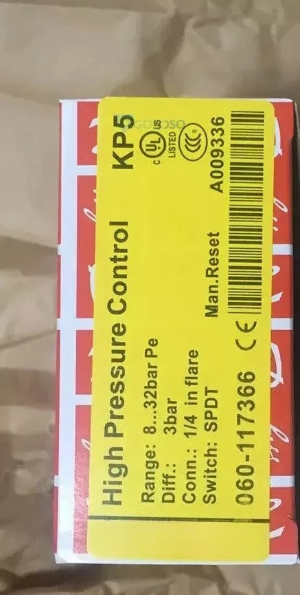 Brand New Original 060-117366 High Pressure Control Switch Fast Delivey
Brand New Original 060-117366 High Pressure Control Switch Fast Delivey