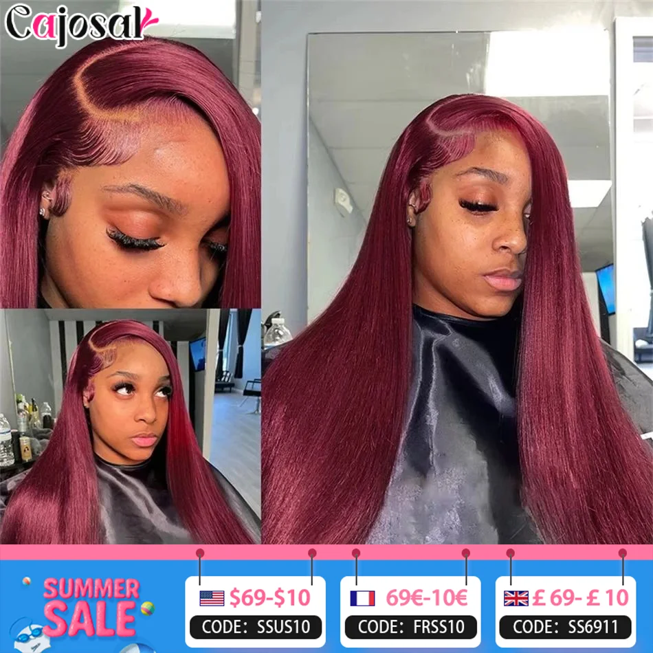 30 40inch 13x6/13x4 Hd Lace Frontal Human Hair Red Burgundy 99j Straight Lace Wigs For Black Women Pre Plucked Colored Glueless
30 40inch 13x6/13x4 Hd Lace Frontal Human Hair Red Burgundy 99j Straight Lace Wigs For Black Women Pre Plucked Colored Glueless