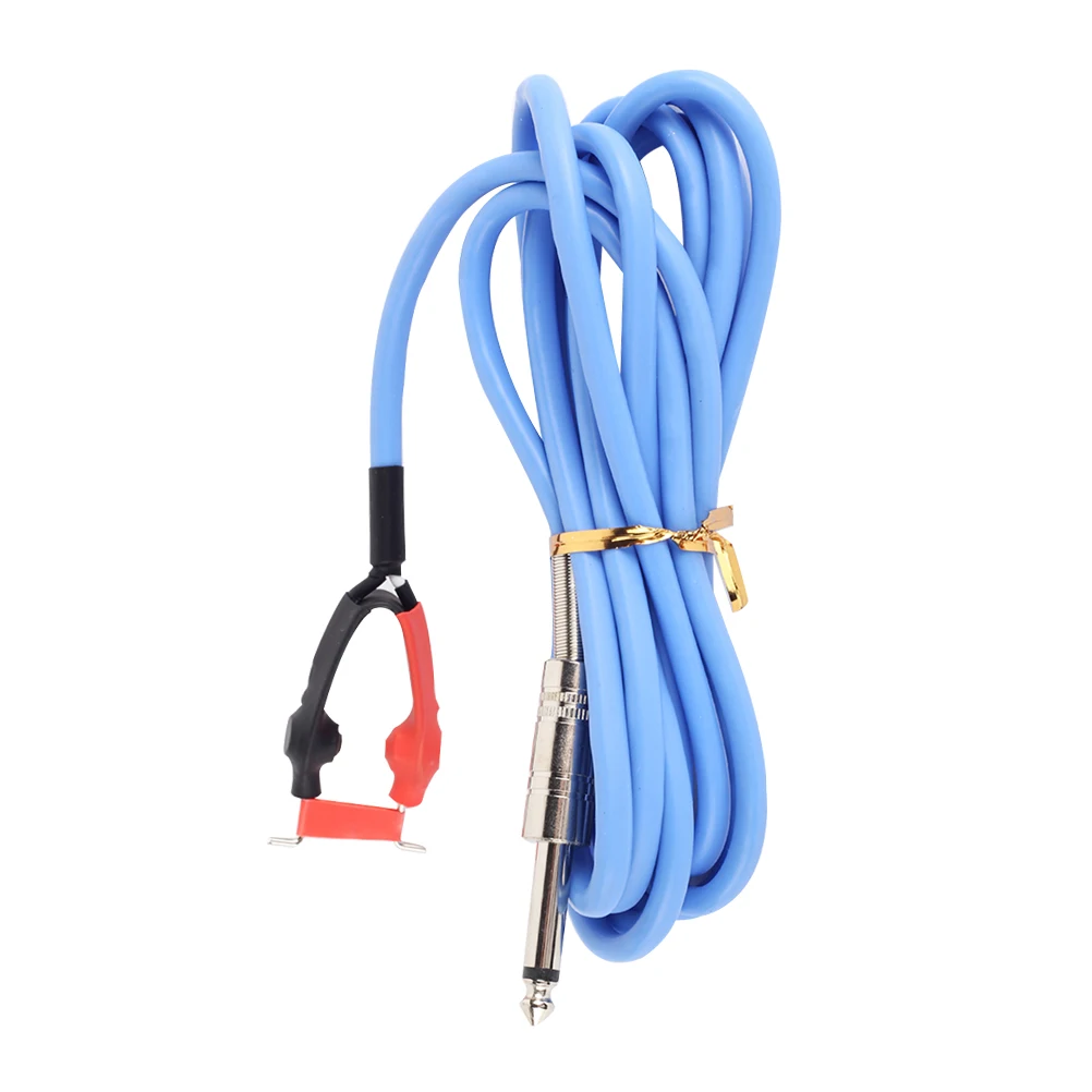 Tattoo Clip Cord Blue Silicone Power Wire for Machine Suitable Most Tattoo Machines Durable Standard Mono Plug
Tattoo Clip Cord Blue Silicone Power Wire for Machine Suitable Most Tattoo Machines Durable Standard Mono Plug