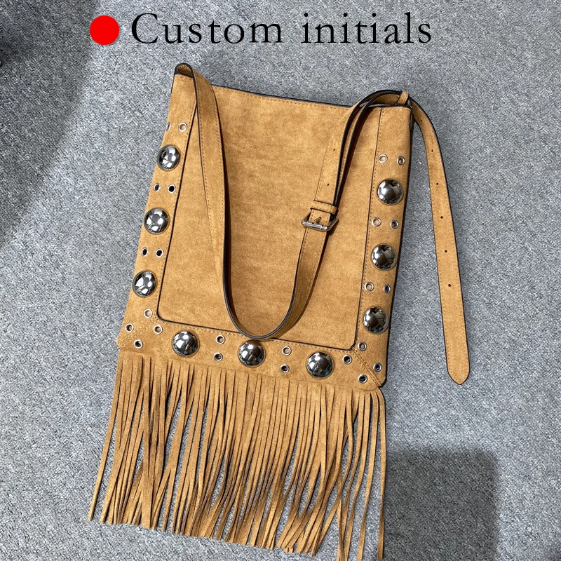 Custom Name Initials Faux Suede Sling Bags For Women Luxury Designer Handbag Purses 2025 New In Tassel Rivet Slim Small Shoulder
Custom Name Initials Faux Suede Sling Bags For Women Luxury Designer Handbag Purses 2025 New In Tassel Rivet Slim Small Shoulder