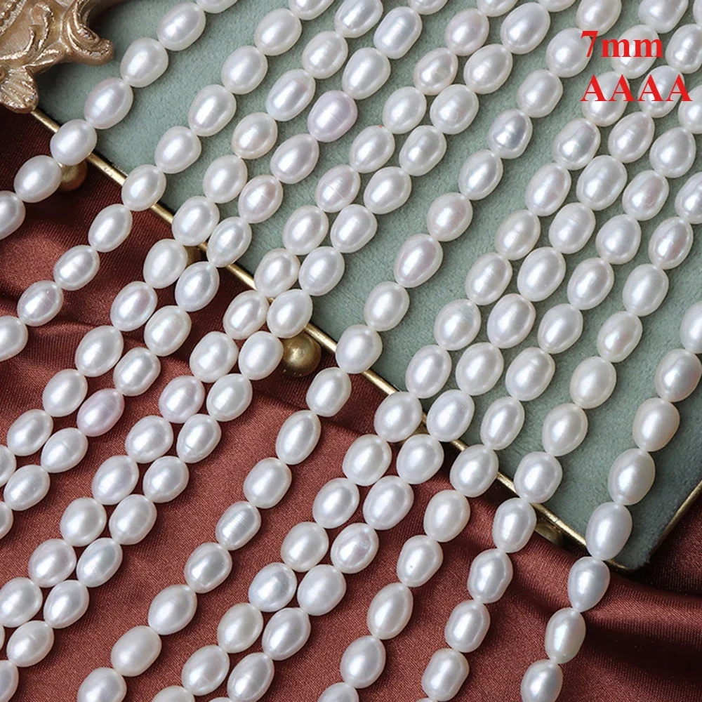 7mm 4A Natural Freshwater White Pearl Rice Fine Loose Bead High Quality Women Gift Jewelry DIY Necklace Bracelet Accessories
7mm 4A Natural Freshwater White Pearl Rice Fine Loose Bead High Quality Women Gift Jewelry DIY Necklace Bracelet Accessories
