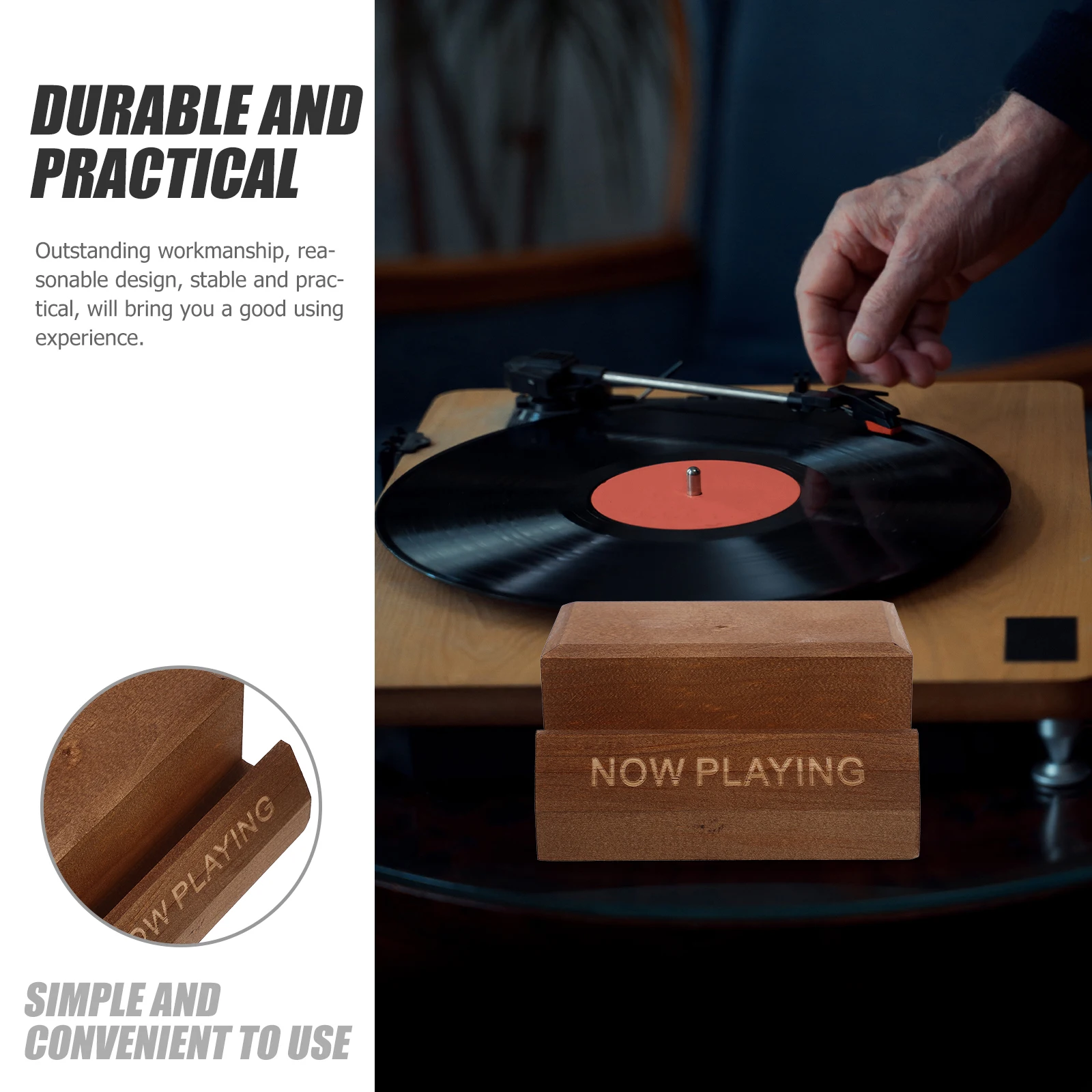 Vinyl Record Rack Wooden Holder Desktop Stand Albums Storage Display Great Capacity Home Office Use Stable Design
Vinyl Record Rack Wooden Holder Desktop Stand Albums Storage Display Great Capacity Home Office Use Stable Design