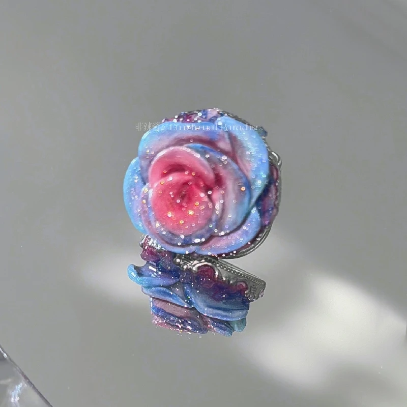3050 Creative Handmade Mermaid's Rose Colorful Soft Ceramic Ring Cute Punk Style Jewelry Halloween Artwork Customized Gift
3050 Creative Handmade Mermaid's Rose Colorful Soft Ceramic Ring Cute Punk Style Jewelry Halloween Artwork Customized Gift