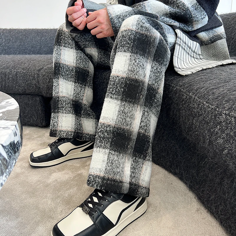 2023 Men's Autumn Winter New High Waist Woolen Trousers Male Tweed Business Casual Pants Men Long Formal Straight Pants H15
2023 Men's Autumn Winter New High Waist Woolen Trousers Male Tweed Business Casual Pants Men Long Formal Straight Pants H15