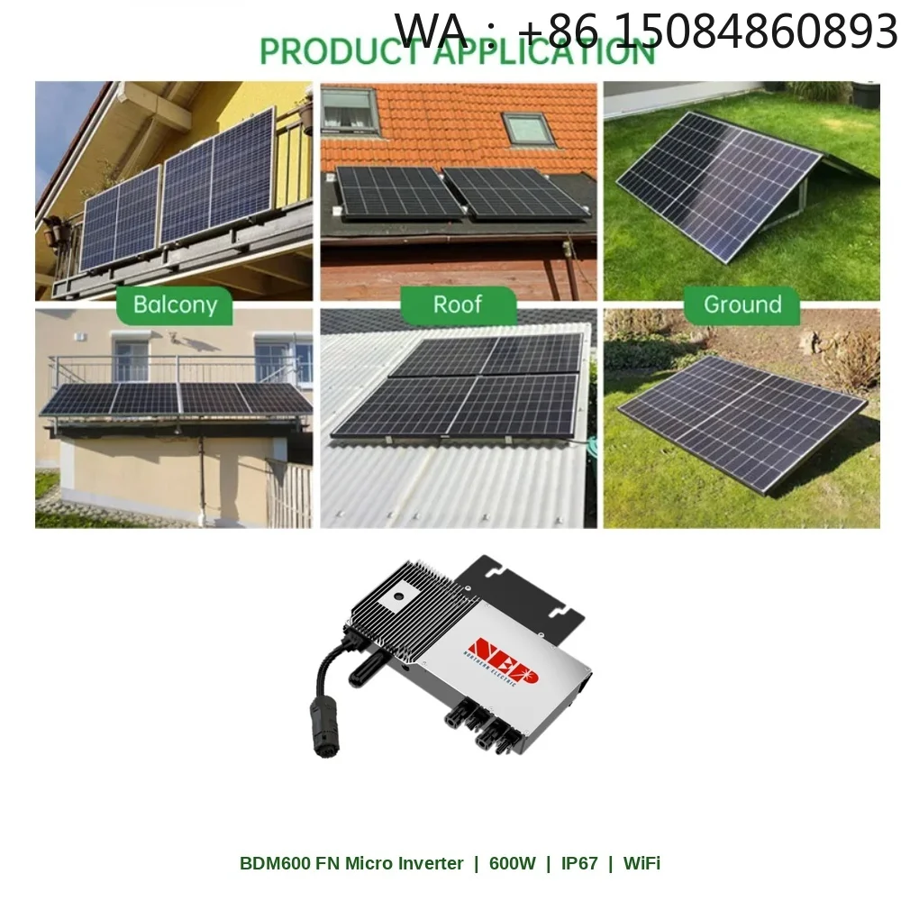 Plug And Play SystemDYJH-B600-ON 600W Power System For Balcony On Grid Micro Inverter 230V 2x450W Mono Panel WIFI Mo
Plug And Play SystemDYJH-B600-ON 600W Power System For Balcony On Grid Micro Inverter 230V 2x450W Mono Panel WIFI Mo