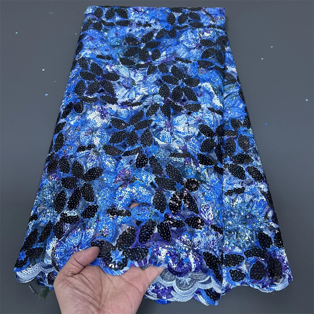 African Nigerian Embroidered Lace Tulle Fabric Guipure Sequins Luxury Wedding Dress Bridal Gown Premium Net Cloth 5 Yards 2025
African Nigerian Embroidered Lace Tulle Fabric Guipure Sequins Luxury Wedding Dress Bridal Gown Premium Net Cloth 5 Yards 2025